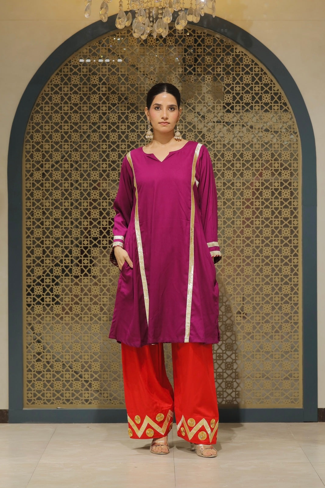 Jamuni Choga With Salwar Kurta Set