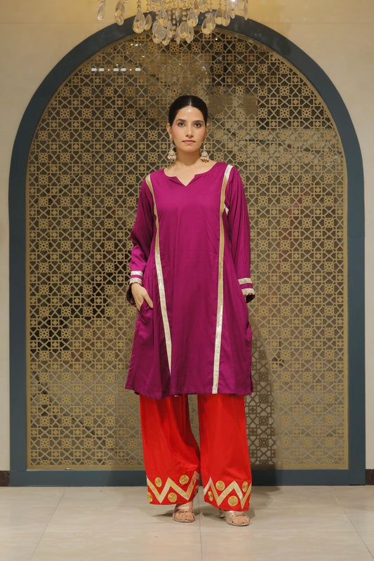 Jamuni Choga With Salwar Kurta Set