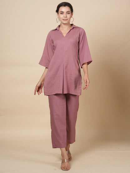 Mauve Organic Cord Set