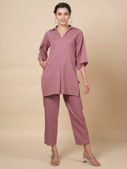 Mauve Organic Cord Set