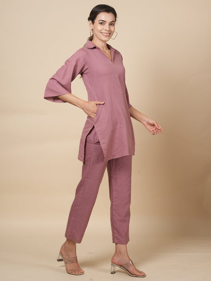Mauve Organic Cord Set
