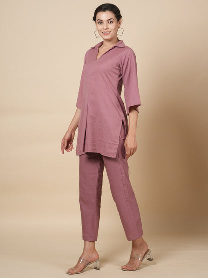 Mauve Organic Cord Set