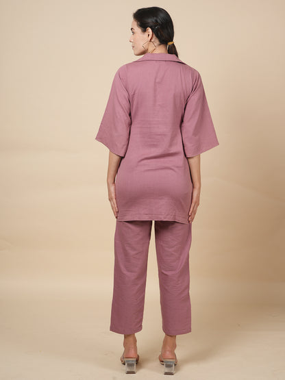Mauve Organic Cord Set