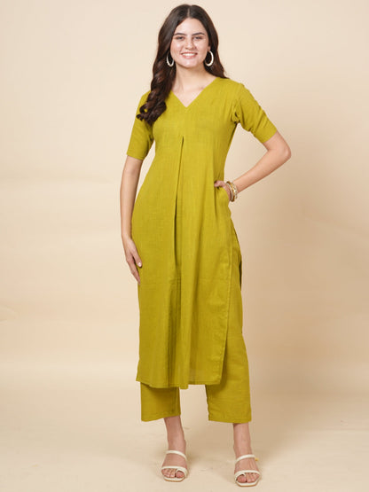 Lime Green Organic Kurta Set