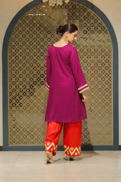 Jamuni Choga With Salwar Kurta Set