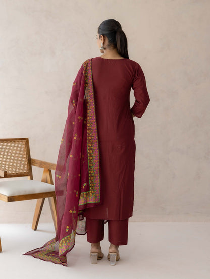 Cherry Cotton Suit Set