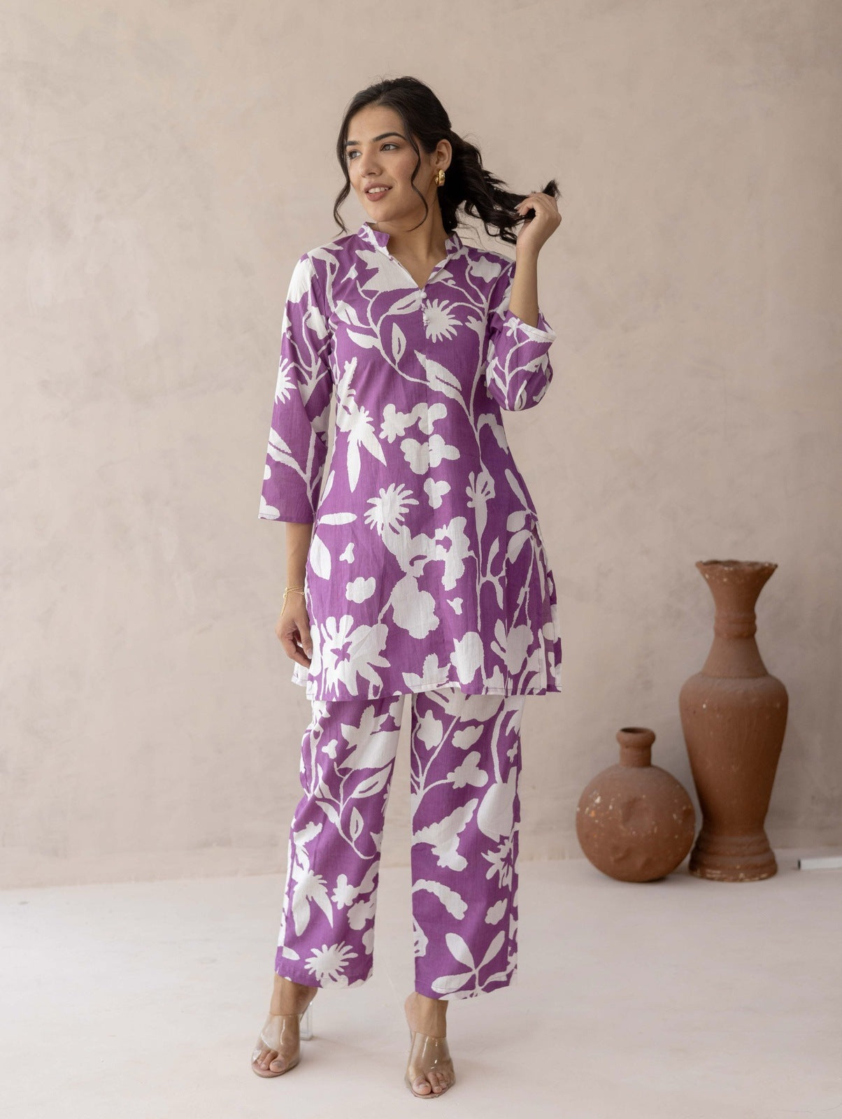 Purple Abstract Cord Set