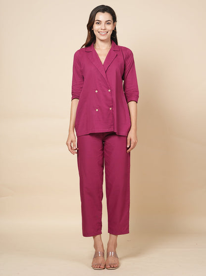 Sangria Blazer Cord Set