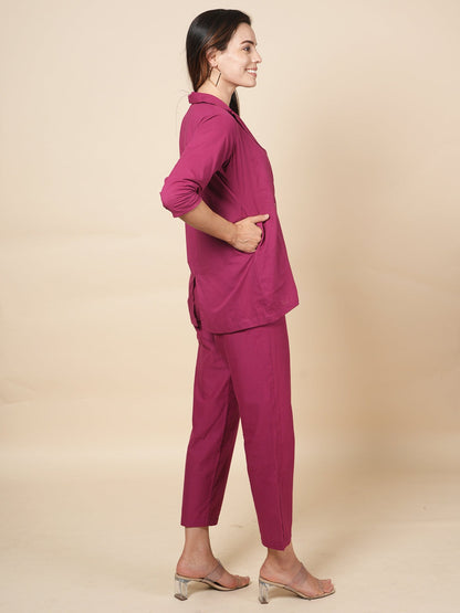 Sangria Blazer Cord Set