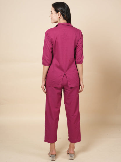 Sangria Blazer Cord Set