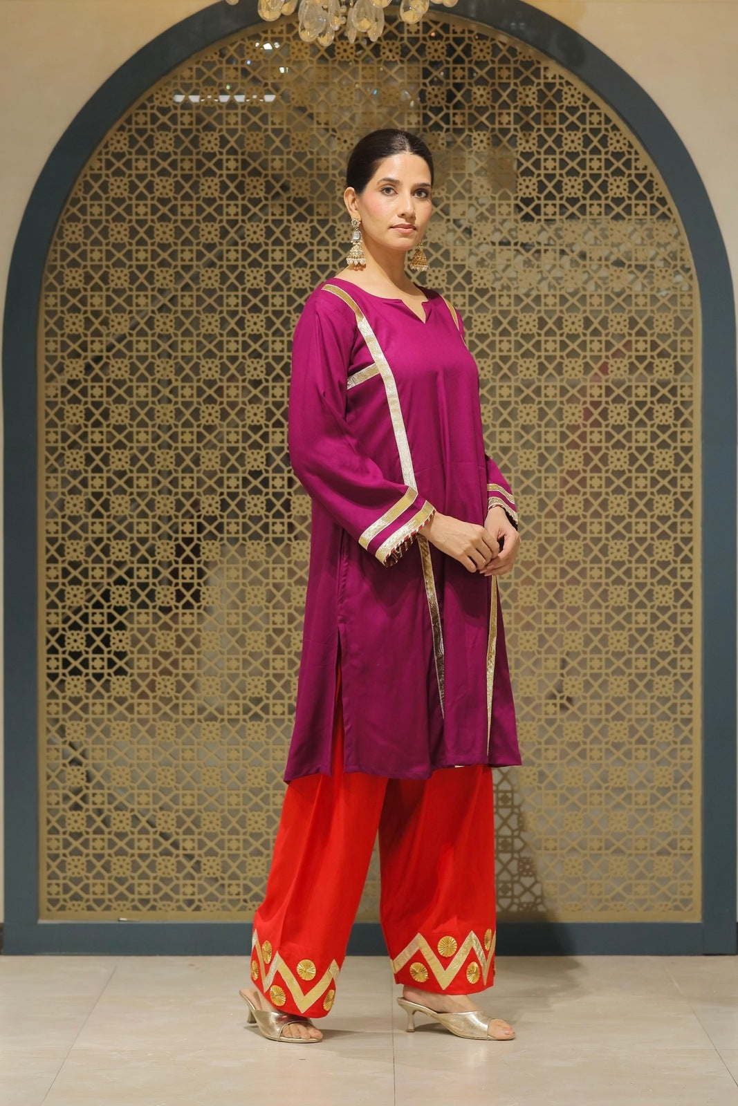 Jamuni Choga With Salwar Kurta Set
