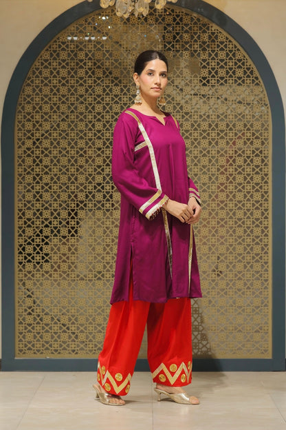 Jamuni Choga With Salwar Kurta Set