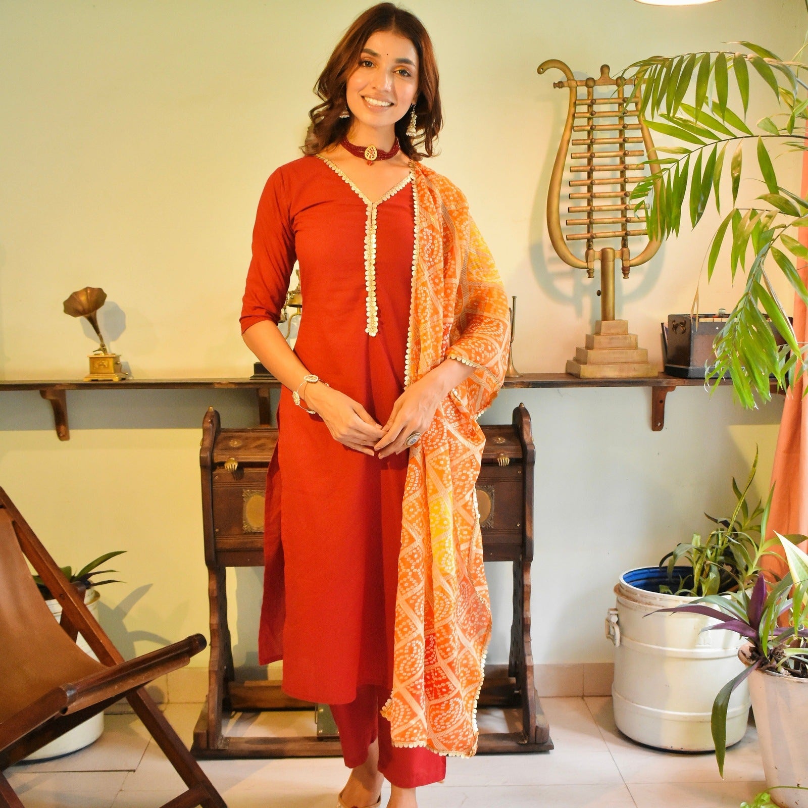 Tara Bhandej Cotton Suit Set