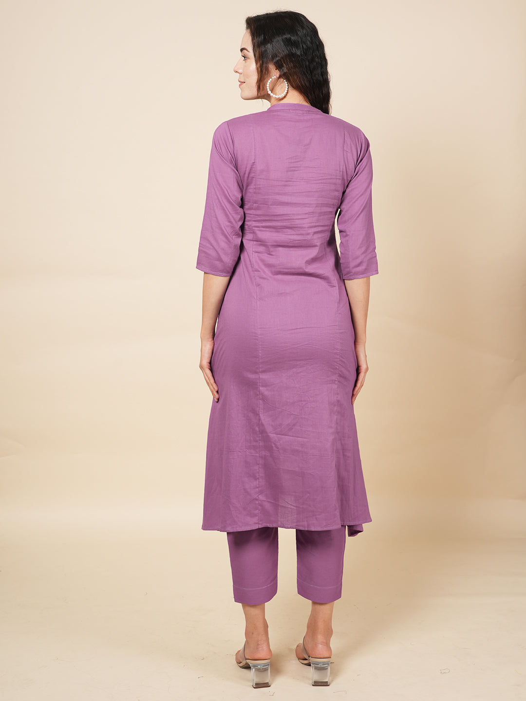 Purple Kali Kurta Set