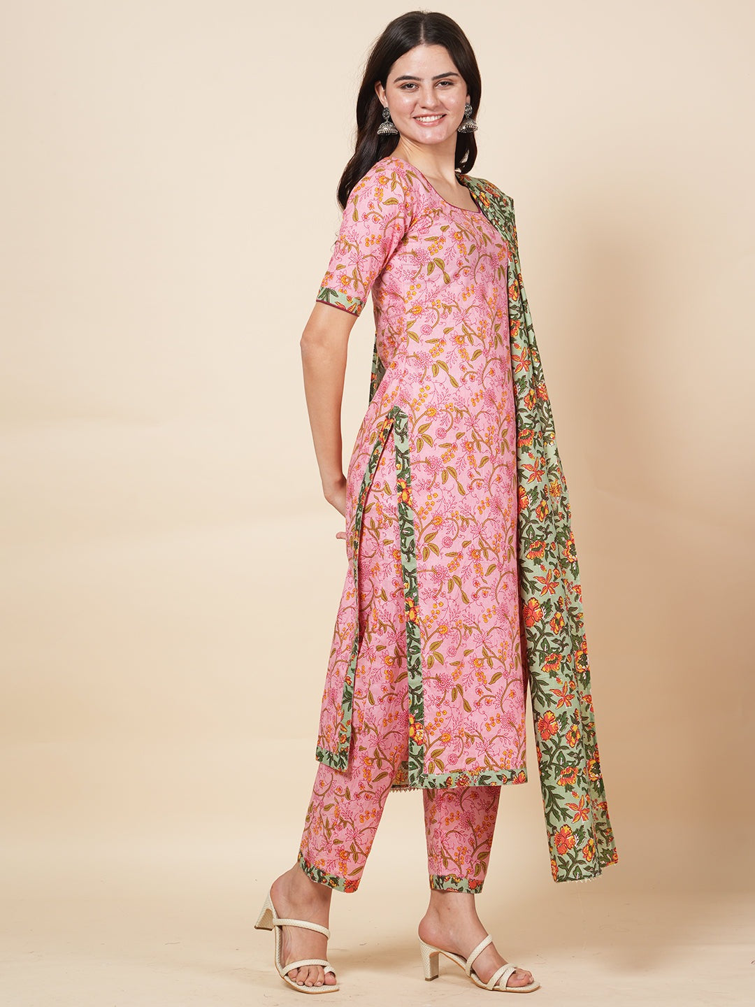 Pink Garden Suit Set