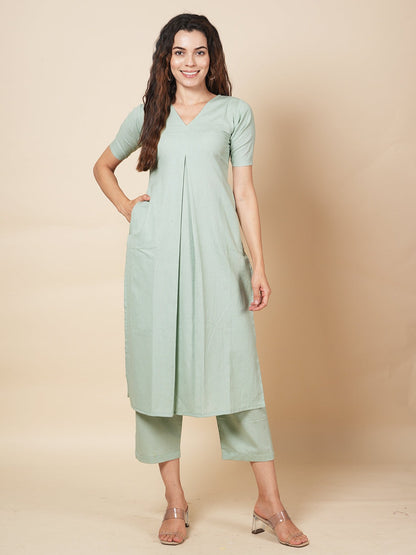 Sky Green Organic Kurta Set