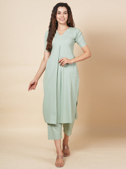 Sky Green Organic Kurta Set