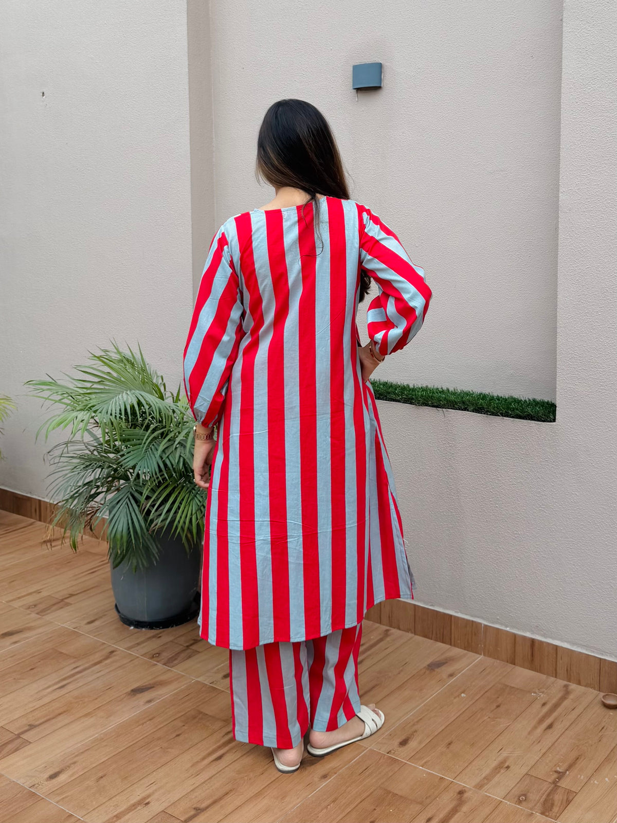Candy Stripe Kurta Set