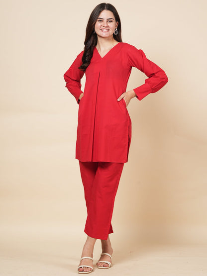 Red Solid Cord Set