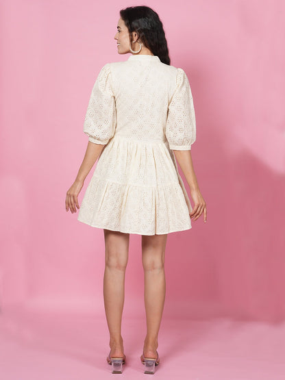 Ivory Shiffley Dress