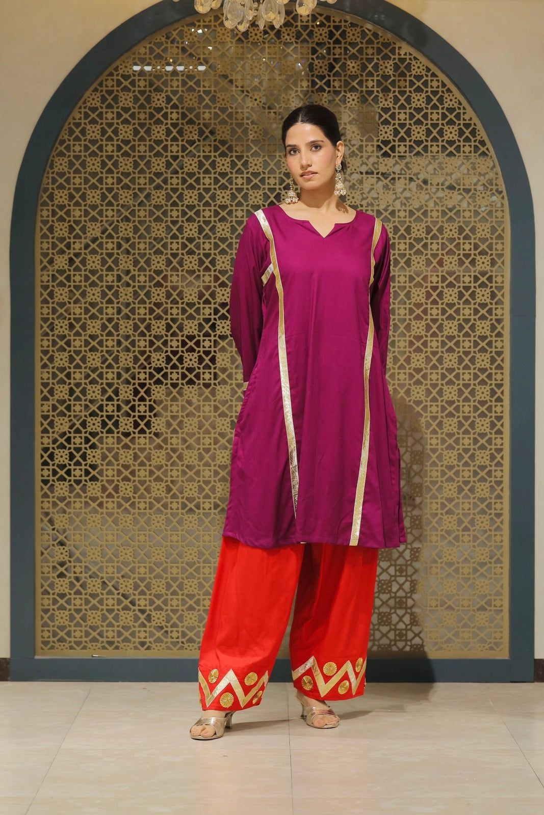 Jamuni Choga With Salwar Kurta Set