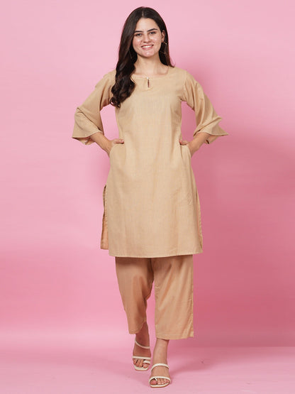 Beige Organic Cord Set