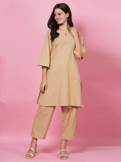 Beige Organic Cord Set