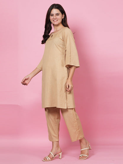 Beige Organic Cord Set