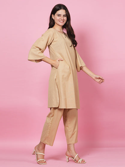 Beige Organic Cord Set
