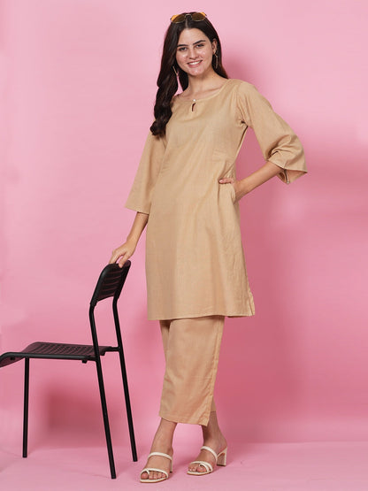 Beige Organic Cord Set