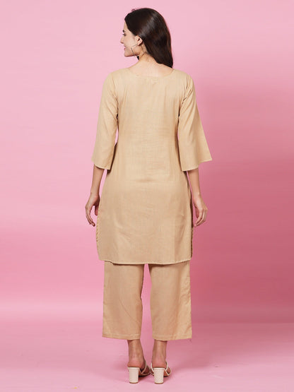 Beige Organic Cord Set