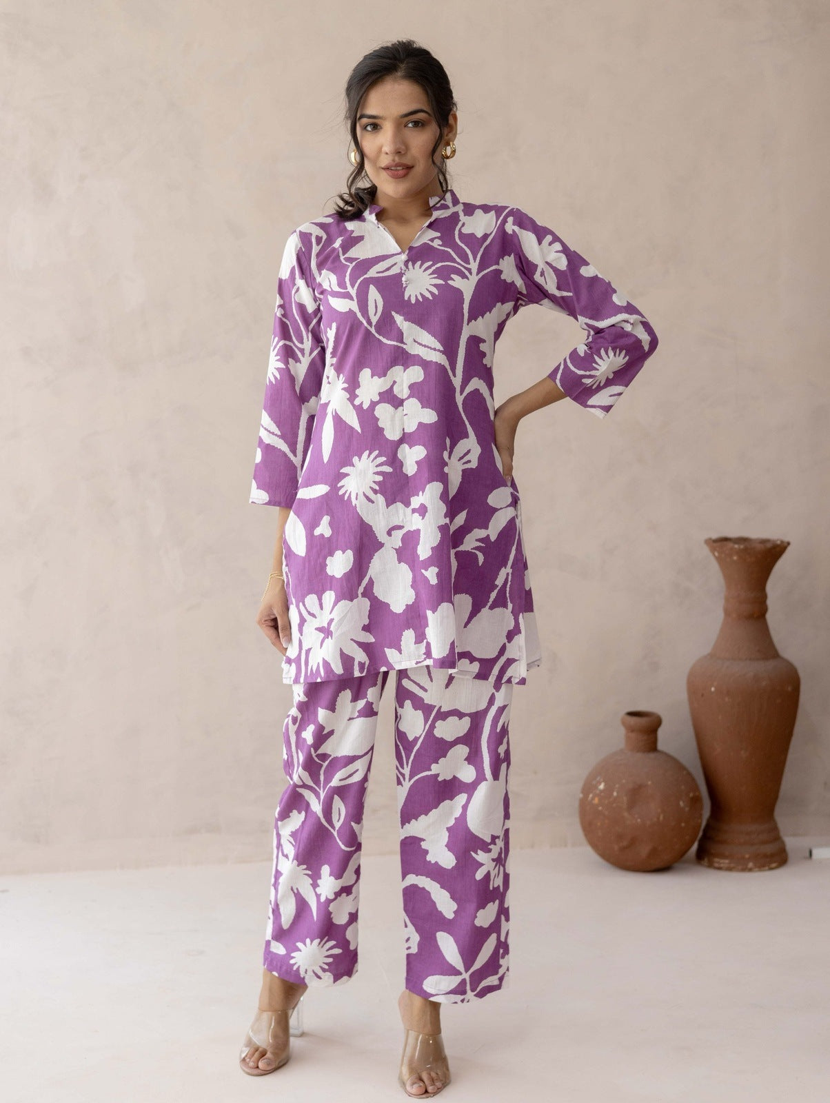 Purple Abstract Cord Set