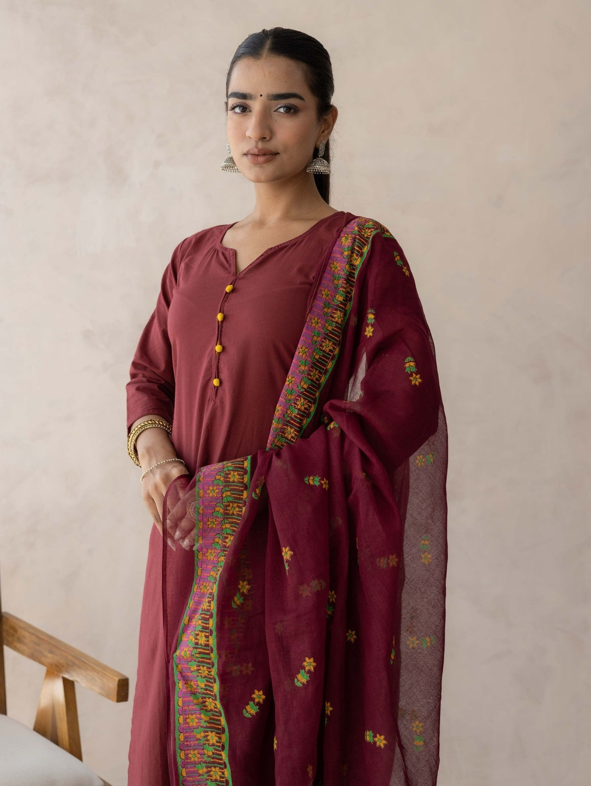 Cherry Cotton Suit Set
