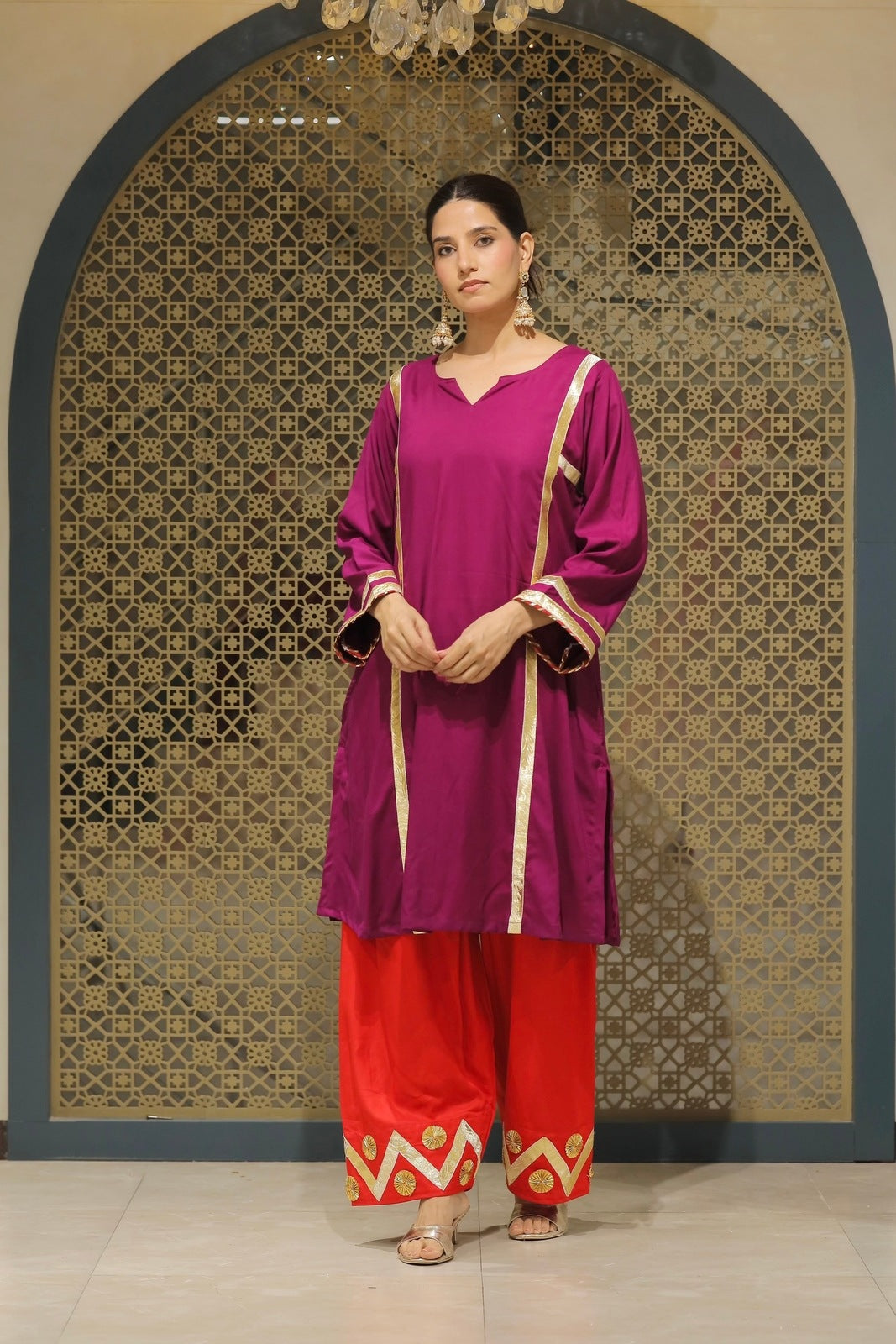 Jamuni Choga With Salwar Kurta Set
