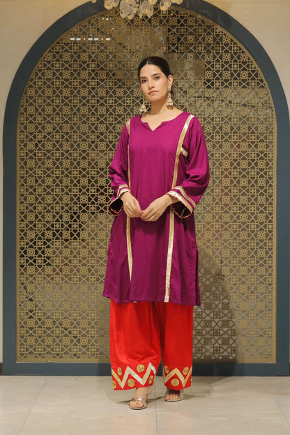 Jamuni Choga With Salwar Kurta Set