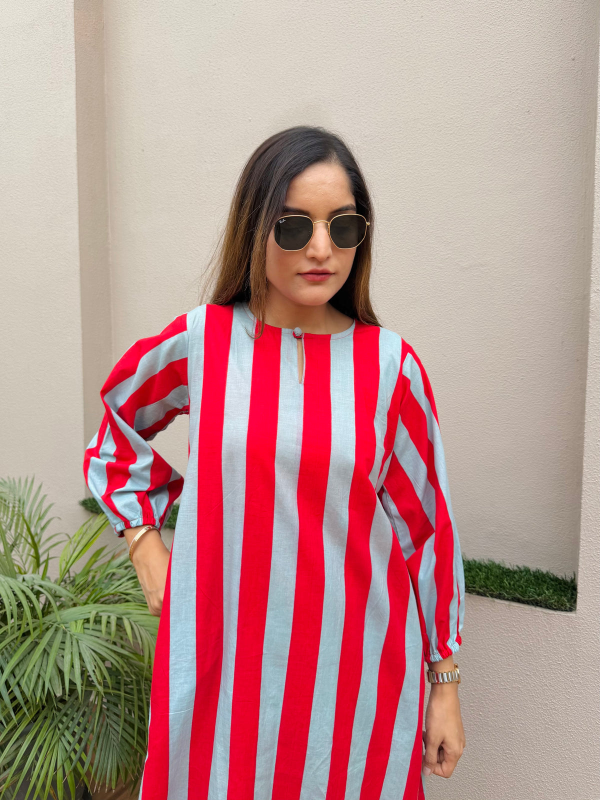 Candy Stripe Kurta Set