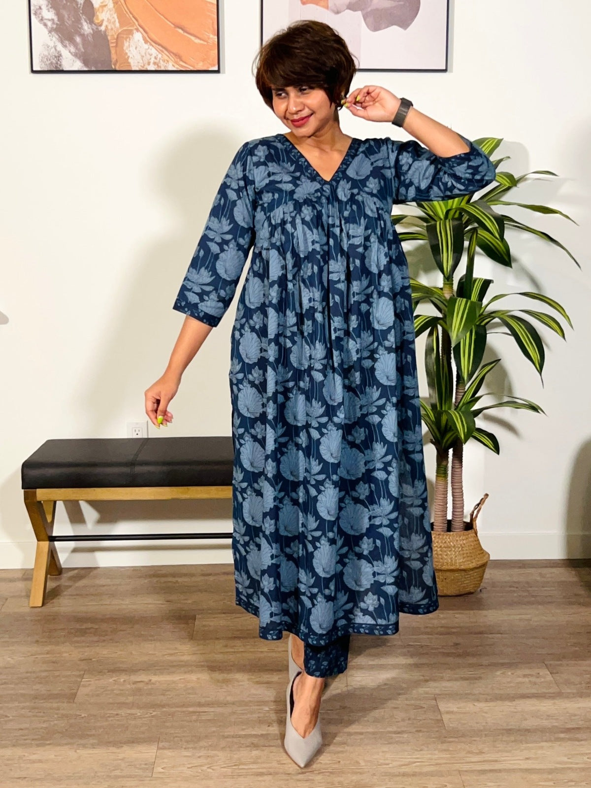 Indigo Alia Kurta Set