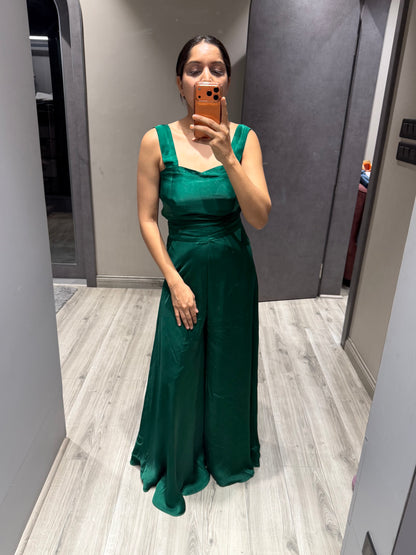 Emerald Zardozi Handwork Kaftan Set