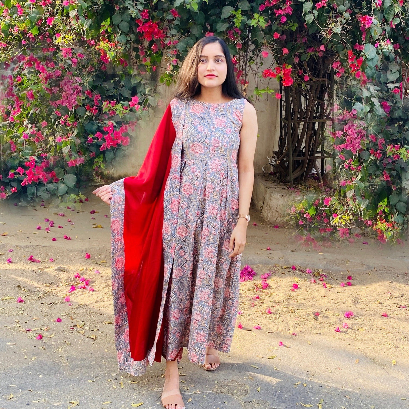 Gulbagh Pleated Suit Set – Label Krisha
