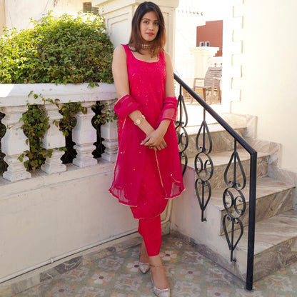 Priti Chikankari Suit Set
