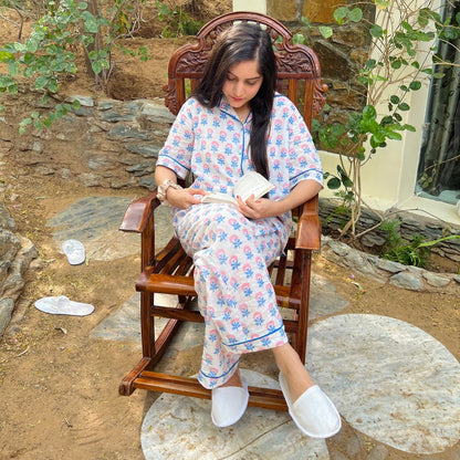 Falak Handblock Cotton Cord Set