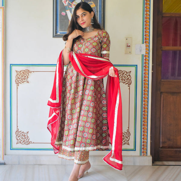 Shaina Handblock Suit Set