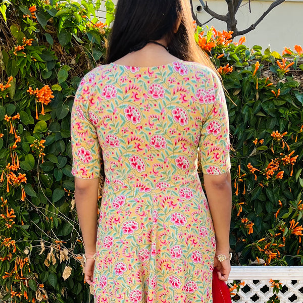 Ivory Ciara Handblock Suit Set