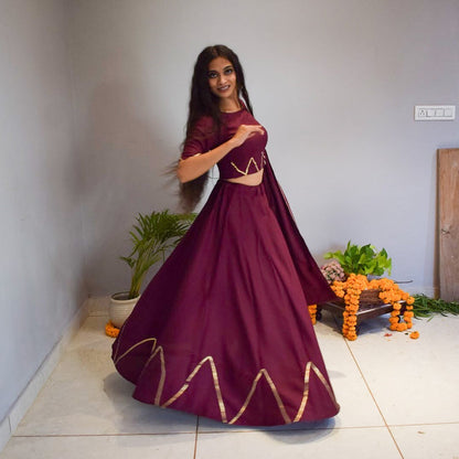 Beauty Wine Lehenga Set