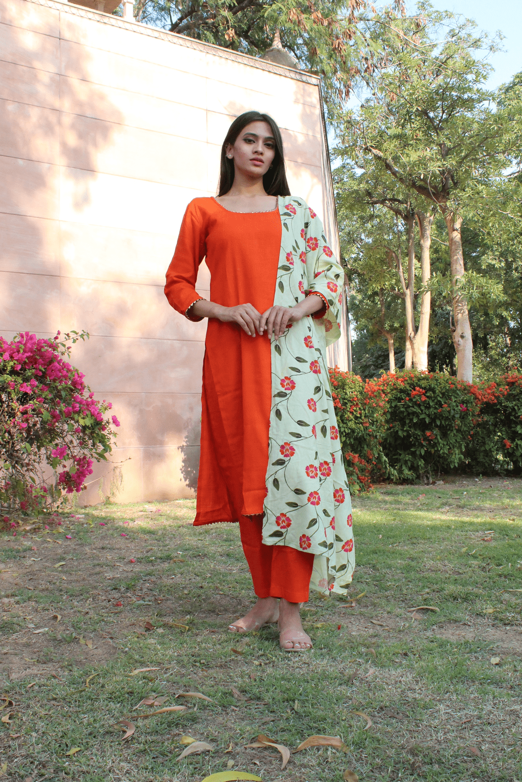 Orange Rose Suit Set