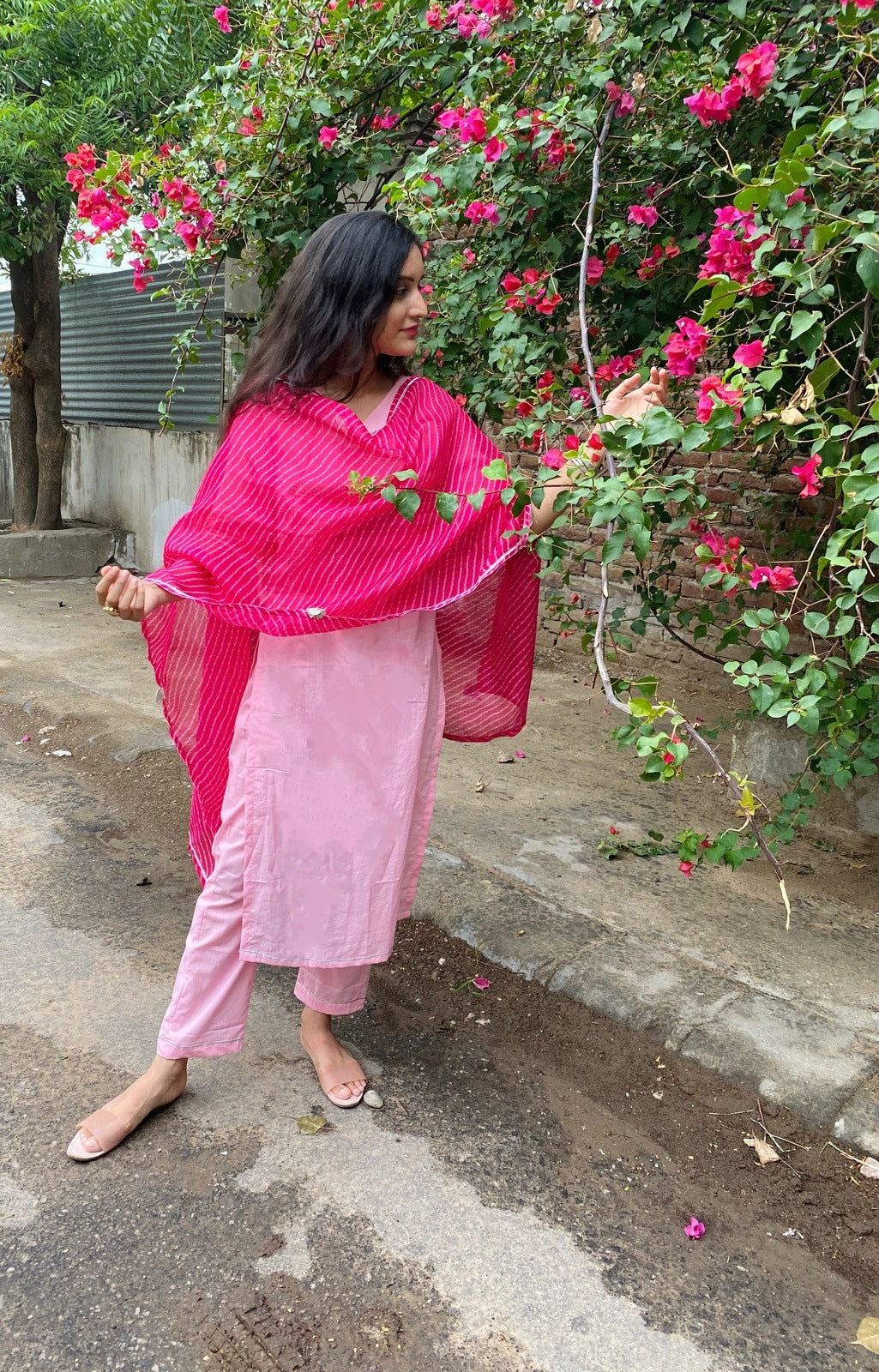 Pink On Pink Leharia Suit Set