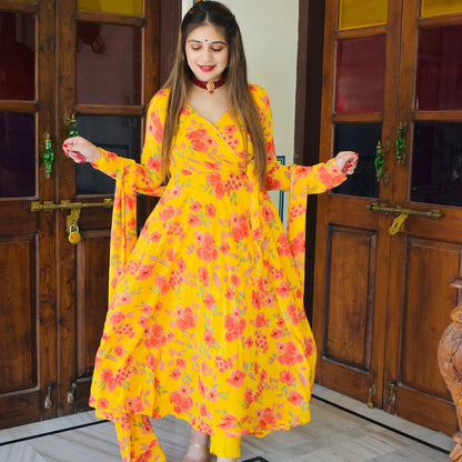 Turmeric Floral Suit Set