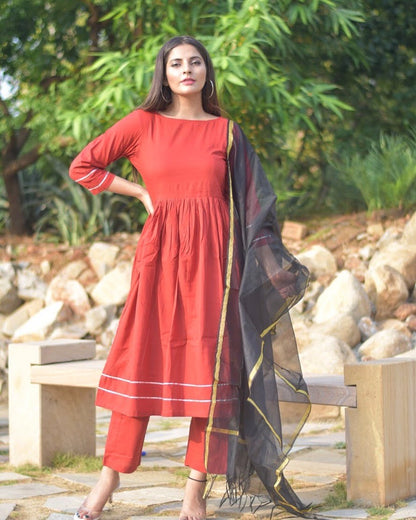 Royal Red Suit Set