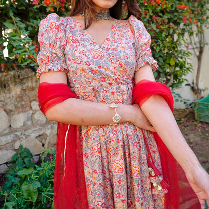 Anokhi Handblock Cotton Suit Set