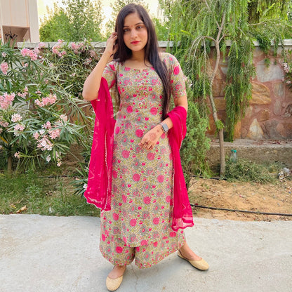 Gulabo Handblock Suit Set